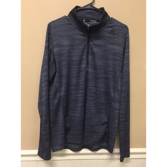 Adidas Gray Climalite  Pullover Shirt Size Large - Picture 1 of 5